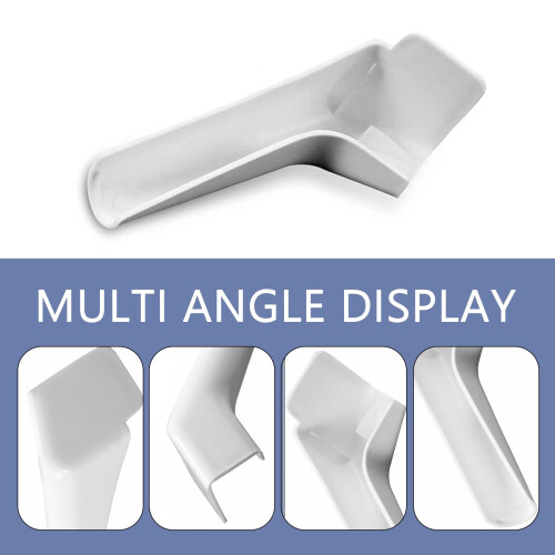 RV Rain Gutter Spouts 4 Piece Left Right Set White Directs Rainwater Away Quick Tool  Install 2