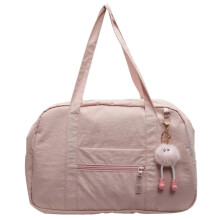 Large Capacity Nylon Gym Bag for Women, Lightweight Travel Duffle Tote with MultiPocket Design 2025