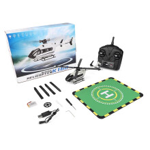 LynxPro K160 Brushless RC Helicopter for EC145 for Adults, 4CH Altitude Hold Remote Control, Ready to Fly with 2 Batteries