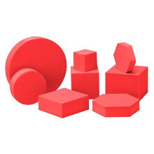 (Red) Multicolor Geometric Polymer Foam Photography Props NetRed Posing Ornaments