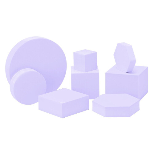 (Purple) Multicolor Geometric Polymer Foam Photography Props NetRed Posing Ornaments