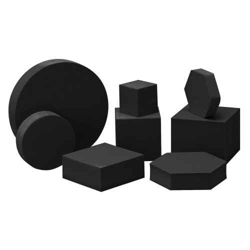 (Black) Multicolor Geometric Polymer Foam Photography Props NetRed Posing Ornaments