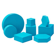 (Lake blue) Multicolor Geometric Polymer Foam Photography Props NetRed Posing Ornaments