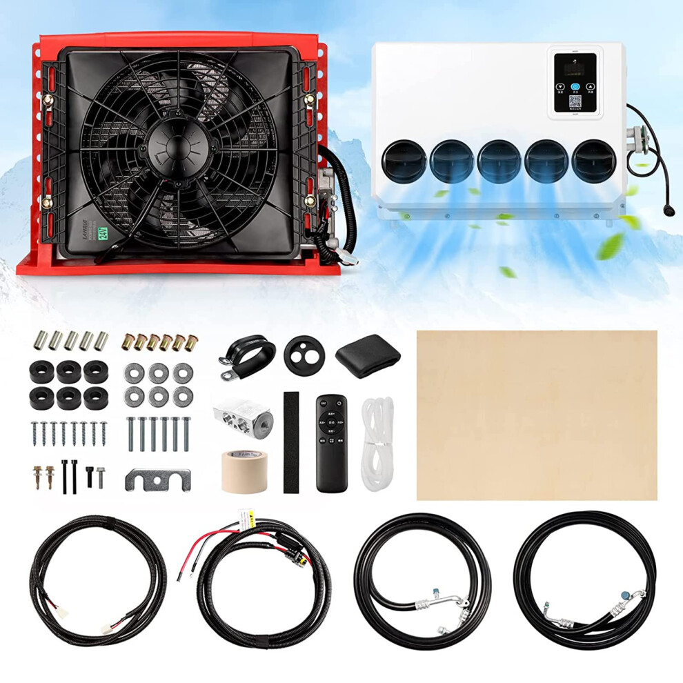 12V Rv Air Conditioner Split System For Truck Camper Van, EngineâOff Cooling And LowâNoise Dc Unit 9351714575676