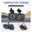 (Blue) Car Cigarette Lighter Outlet Socket Panel 2 USB Converter Power Supply Adapter 3