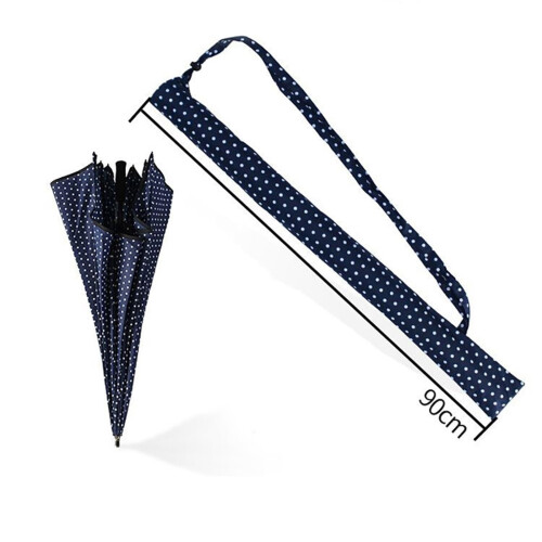 Travel Umbrella Windproof Folding Design with Long Handle Grip Waterproof Blue 1