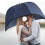 Travel Umbrella Windproof Folding Design with Long Handle Grip Waterproof Blue 5