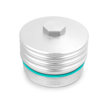 (Silver) For N20 N26 N52 N54 N55 Oil Filter Shells Aluminum Alloy Cover Engine