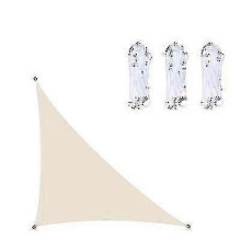 (4*4*5.7Meter, beige) Right-angled Triangle Sunshade Sail, Waterproof Sunshade And Uv Protection