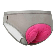 (L, Light Grey) Women's Durable Padded Biking Panties Moisture-Wicking Riding Undershorts Women Riding Supplies