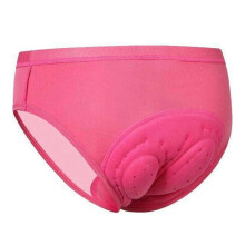 (M, Pink high waist) Women's Durable Padded Biking Panties Moisture-Wicking Riding Undershorts Women Riding Supplies
