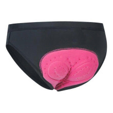 (M, Black) Women's Durable Padded Biking Panties Moisture-Wicking Riding Undershorts Women Riding Supplies