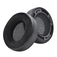 (Velvet protein skin) Leather Ear Pads for Hifiman HE300/400 Earphone Cushion with Plastic Buckle