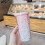 (11 (flat cover light pink)) 550ml Rainbow Plastic Water Bottle Double Layer Sequins Drinking Cup with Straw 2