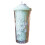 (11 (flat cover light pink)) 550ml Rainbow Plastic Water Bottle Double Layer Sequins Drinking Cup with Straw 5
