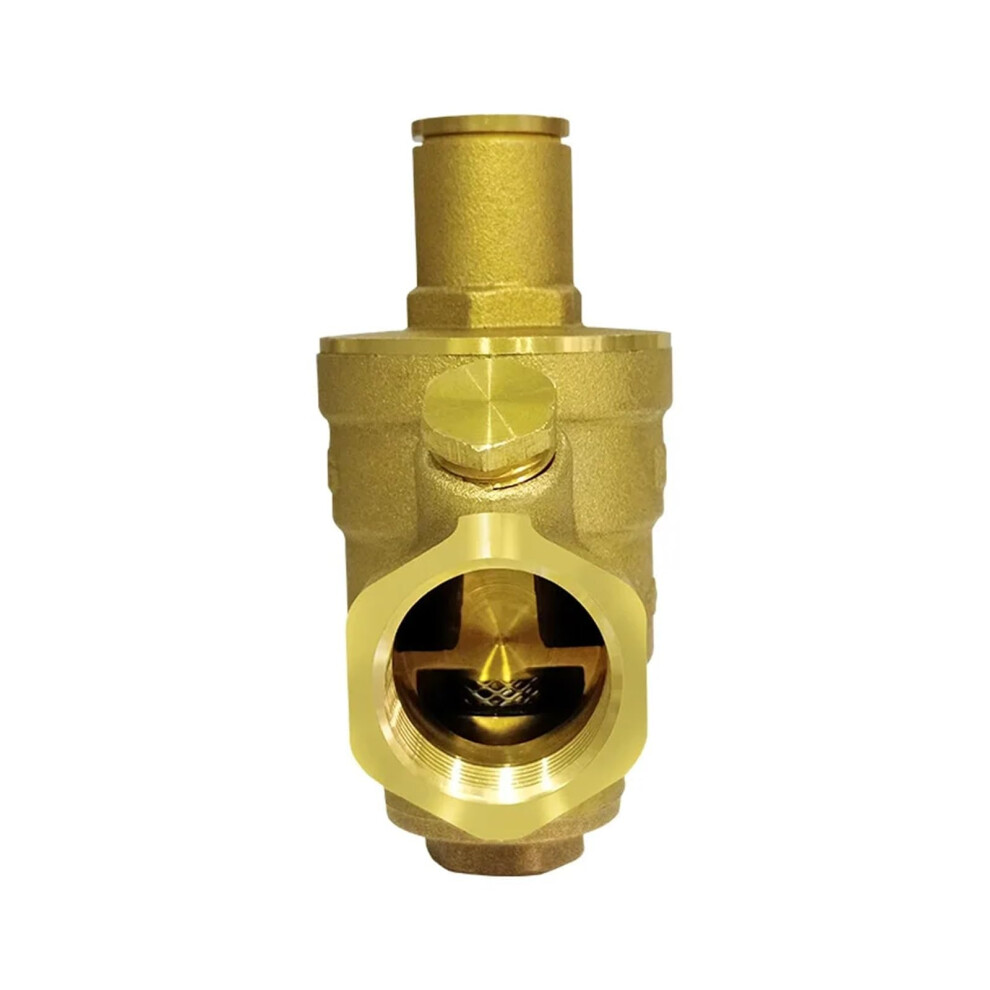Adjustable Brass Water Pressure Regulator With Gauge Dn20, Durable Pressure Reducing Valve For Rv And Home Plumbing 9771547950349