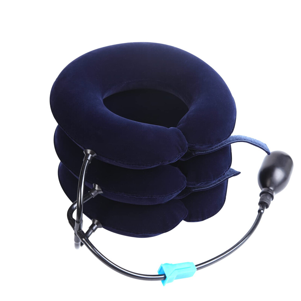 Cervical Neck Traction Device Adjustable Air Traction Collar for Neck Pain Relief and Spine Alignment