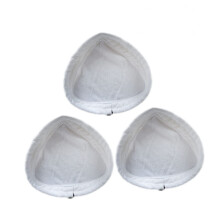 3Pcs Triangular Steam Mop Replacement Pads for Hard Floors, Washable Reusable Microfiber Covers