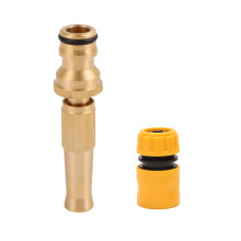 Pressure Garden Hose Nozzle with Adjustable Spray and Quick Connect for Car Wash and Garden Cleaning