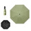 Automatic Folding Umbrella with OneHand Open Close, Compact Travel Design, Durable Green Canopy 4