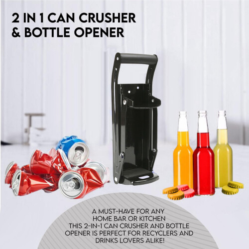 Can Crusher Wall Mounted Bottle Opener 16Oz 500ML 1