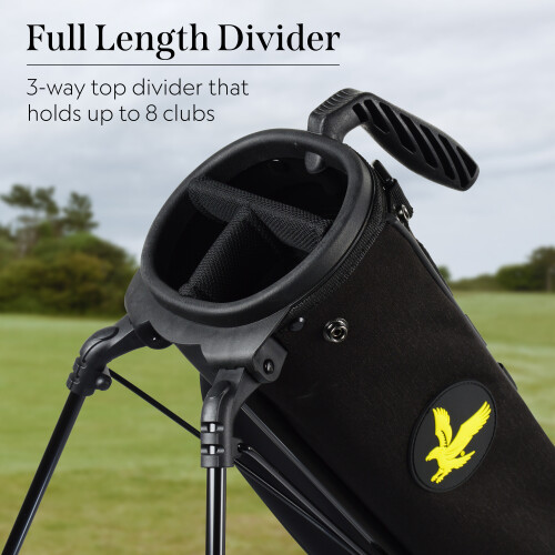 Lyle & Scott Gleneagle Golf Bag - Black 2