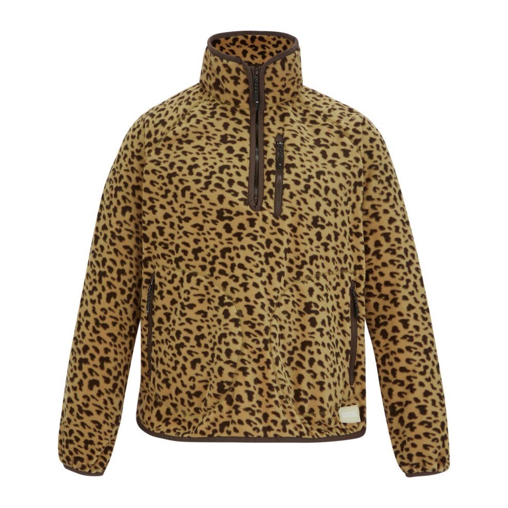 Regatta (8 Uk, Leopard) Womens/Ladies Frankie Leopard Print Half Zip Fleece Top