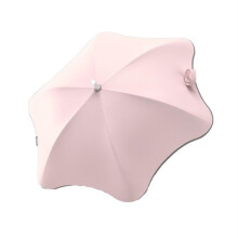 Automatic Folding Windproof Umbrella for Adults, Compact Sunshade with Long Handle, Pink