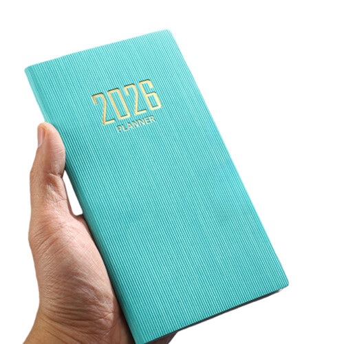 Compact A6 Size English Planner Daily Schedule For Office-Green