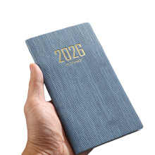 Year of 2026 A6 Planner Organiser Book With-Denim. blue