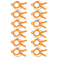 Lot de 12 clips réglables pour l'escalade, support de-Jaune