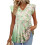 Women's  Blouses, with Ruffle Sleeves, Spring-Turquoise XL 1