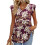 Women's  Blouses, with Ruffle Sleeves, Spring-Lavender M 1
