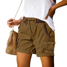 Women's Loose-fitting High Casual Four-Pocket-gnger yellow M