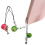 Breloque étoile en forme de pommes miniatures, tendance,-Vert 3