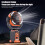 Open Air Rechargeable Fan With Strong ABS Frame Extended-Orange 6