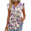 Women's  Blouses, with Ruffle Sleeves, Spring Elegant-Multi L 1