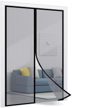 yao96266 100X210CM Magnetic Screens For Doors Mesh Net With Hook And Loop Powerful Magnets , Magnetic Door Screen , Close Automatically