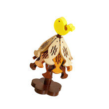 Creative Fish And Christmas Tree Shape Wooden Heat-Yellow 1
