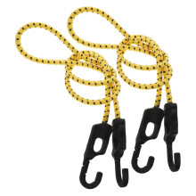 2Pcs Adjustable Elastic Bungee Cords with Hooks Heavy Duty Cargo Straps for Bike Motorcycle Luggage Outdoor Use