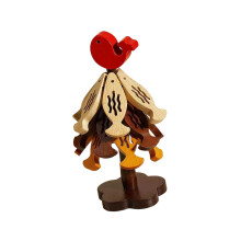 Kitchens Accessory Wood Trivet Festival Shape for Gift-Red 1