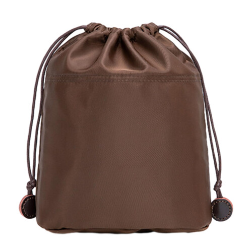 Nylon Purse Organizer Insert for Bucket Bag, Large Capacity Drawstring Inner Liner, Easy Clean