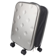20 Inch Carry On Luggage with Spinner Wheels and Password Lock, Foldable Hard Shell Suitcase for Short Trips