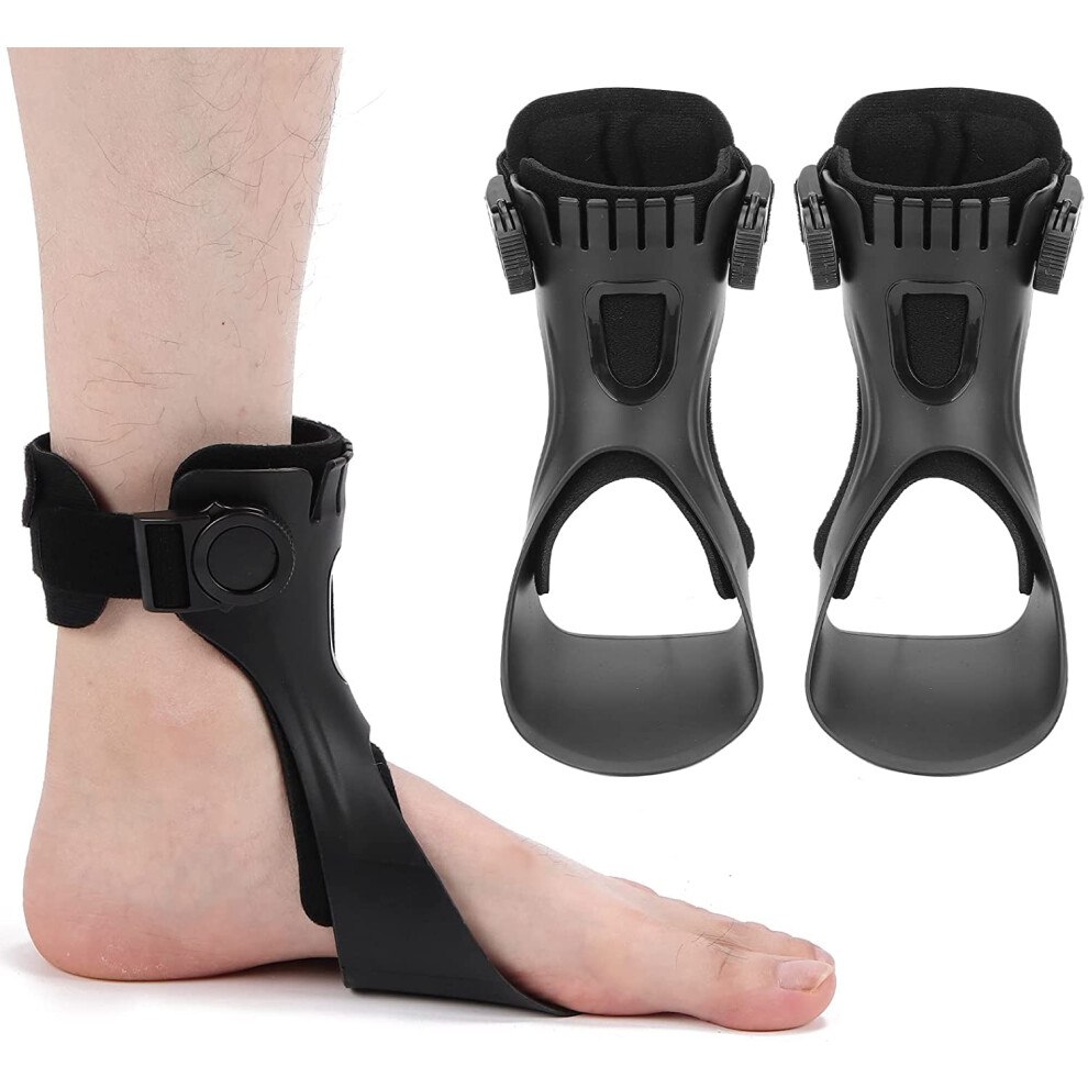Drop Foot Brace Soft AFO Orthosis with Forefoot Lift Support and Adjustable Ankle Stabilizer for Walking