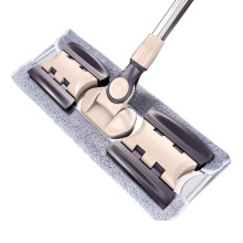360 Degree Spin Mop with Reversible Microfiber Pads, Adjustable Telescopic Handle for Wood and Tile Floors