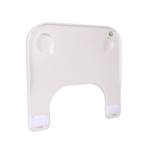 Wheelchair Tray Table with Cup Holder, Adjustable Stable Surface, Quick Attach Removal for Eating and Reading