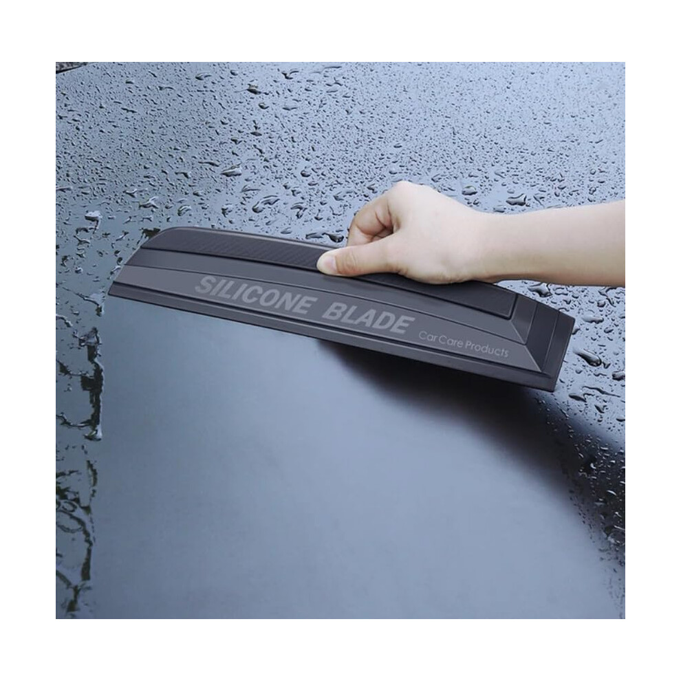 Car Window Wiper Silicone Squeegee Scratch Fast Drying Blade With Ergonomic Grip For Vehicle Cleaning 9771547951926