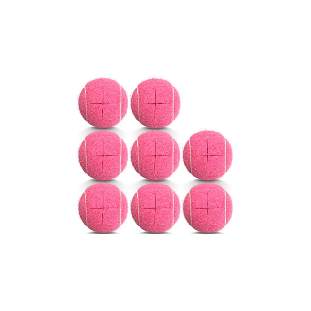 Pink Walker Glide Balls 8 Pcs Precut Tennis Balls For Walkers, Floor Protection And Noise Reduction