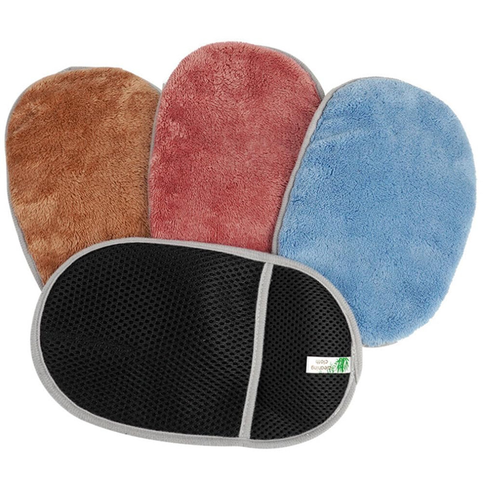 4Pcs Microfiber Car Wash Mitt Set Soft Absorbent Gloves For Auto Detailing And MultiâSurface Cleaning 9771547951988