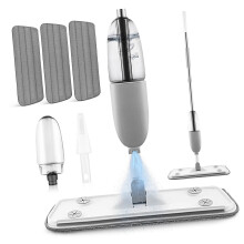 Spray Mop for Hardwood and Tile Floors with 360 Rotating Head, Refillable Tank and Washable Pads